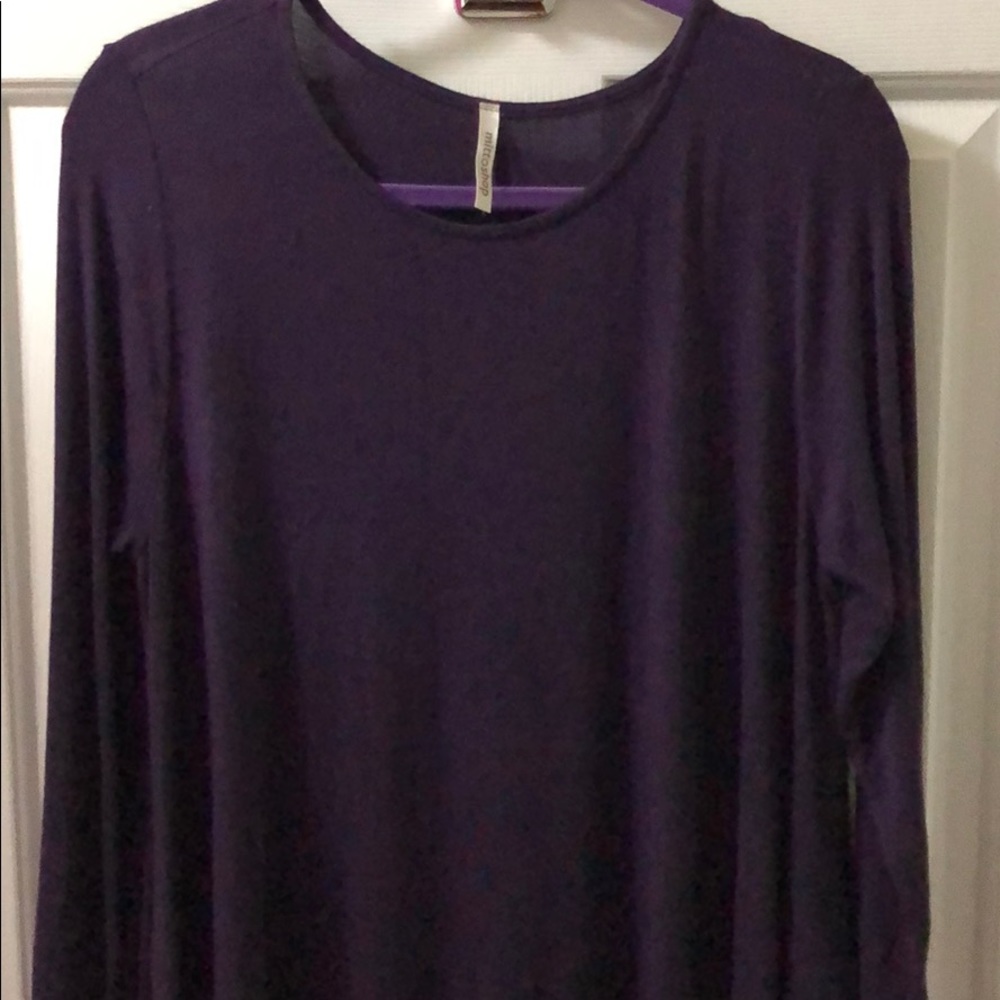 Purple long sleeve Mittoshop dress with pockets